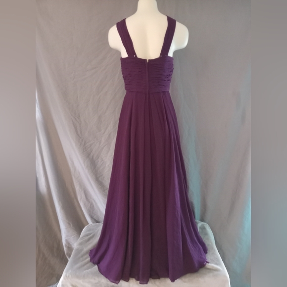 Morilee Madeline Gardner Plum Purple Gown - Picture 4 of 9